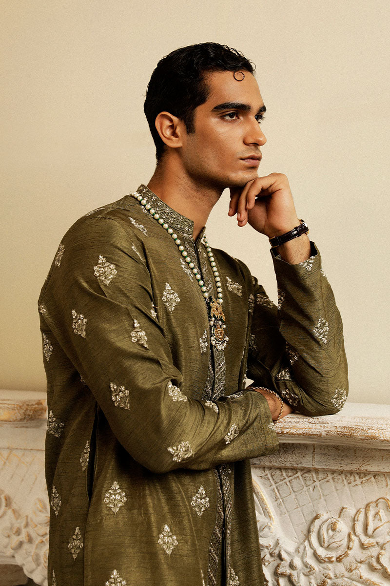 Republic By Omar Farooq | Luxury Rtw | "Mahdi" Kurta Pajama -  Republic by Omar Farooq Luxury RTW - Original Designer Dress - House of Maryam