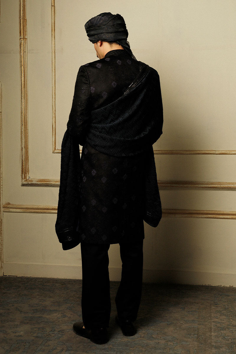 Republic By Omar Farooq | Luxury Rtw | "Hossain" Shawl -  Republic by Omar Farooq Luxury RTW - Original Designer Dress - House of Maryam