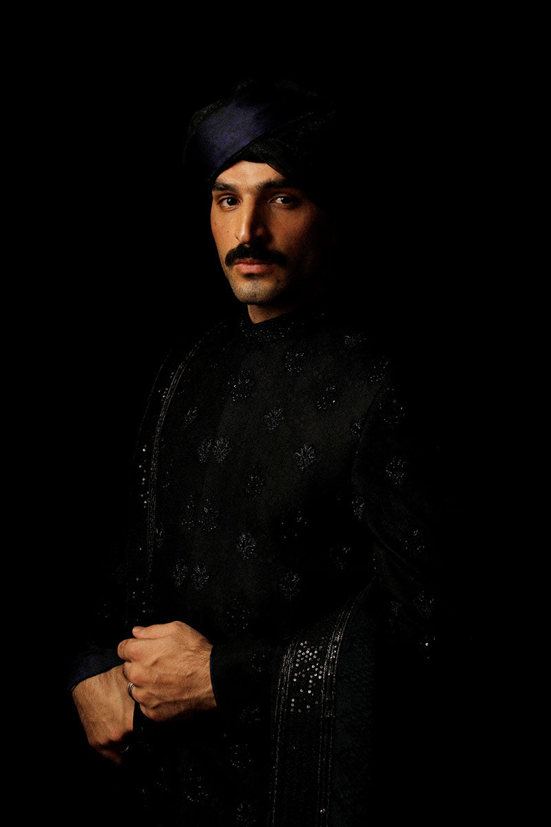 Republic By Omar Farooq | Luxury Rtw | "Hossain" Shawl -  Republic by Omar Farooq Luxury RTW - Original Designer Dress - House of Maryam