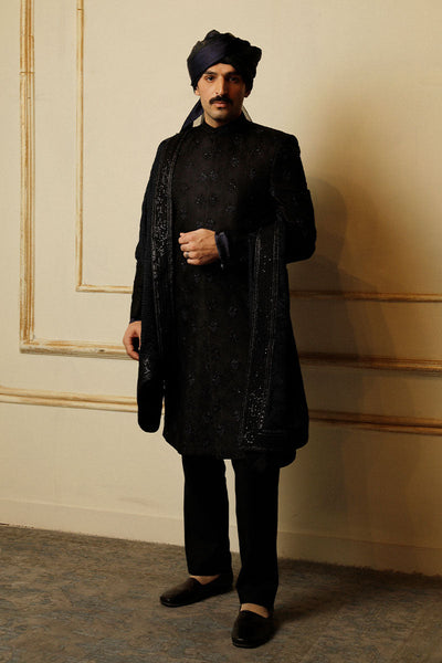 Republic By Omar Farooq | Luxury Rtw | "Hossain" Shawl -  Republic by Omar Farooq Luxury RTW - Original Designer Dress - House of Maryam
