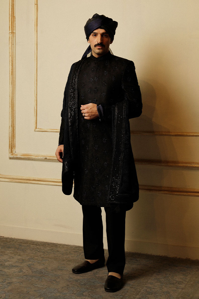 Republic By Omar Farooq | Luxury Rtw | "Hossain" Shawl -  Republic by Omar Farooq Luxury RTW - Original Designer Dress - House of Maryam
