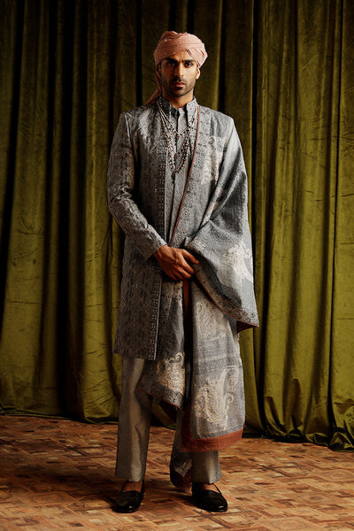 Republic By Omar Farooq | Luxury Rtw | "Murat" Shawl -  Republic by Omar Farooq Luxury RTW - Original Designer Dress - House of Maryam