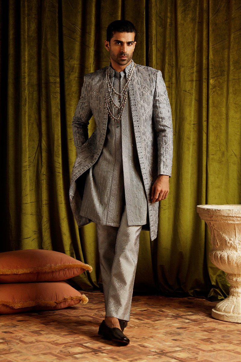 Republic By Omar Farooq | Luxury Rtw | "Murat" Shawl -  Republic by Omar Farooq Luxury RTW - Original Designer Dress - House of Maryam
