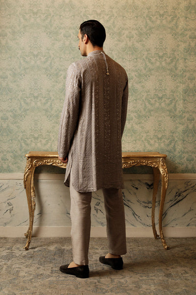 Republic By Omar Farooq | Bandhgala Suit | "Cetin" Bandhgala Jacket -  Republic by Omar Farooq Bandhgala Suit - Original Designer Dress - House of Maryam
