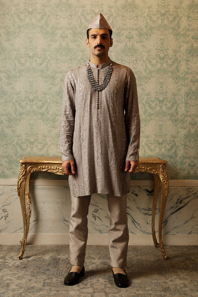 Republic By Omar Farooq | Bandhgala Suit | "Cetin" Bandhgala Jacket -  Republic by Omar Farooq Bandhgala Suit - Original Designer Dress - House of Maryam