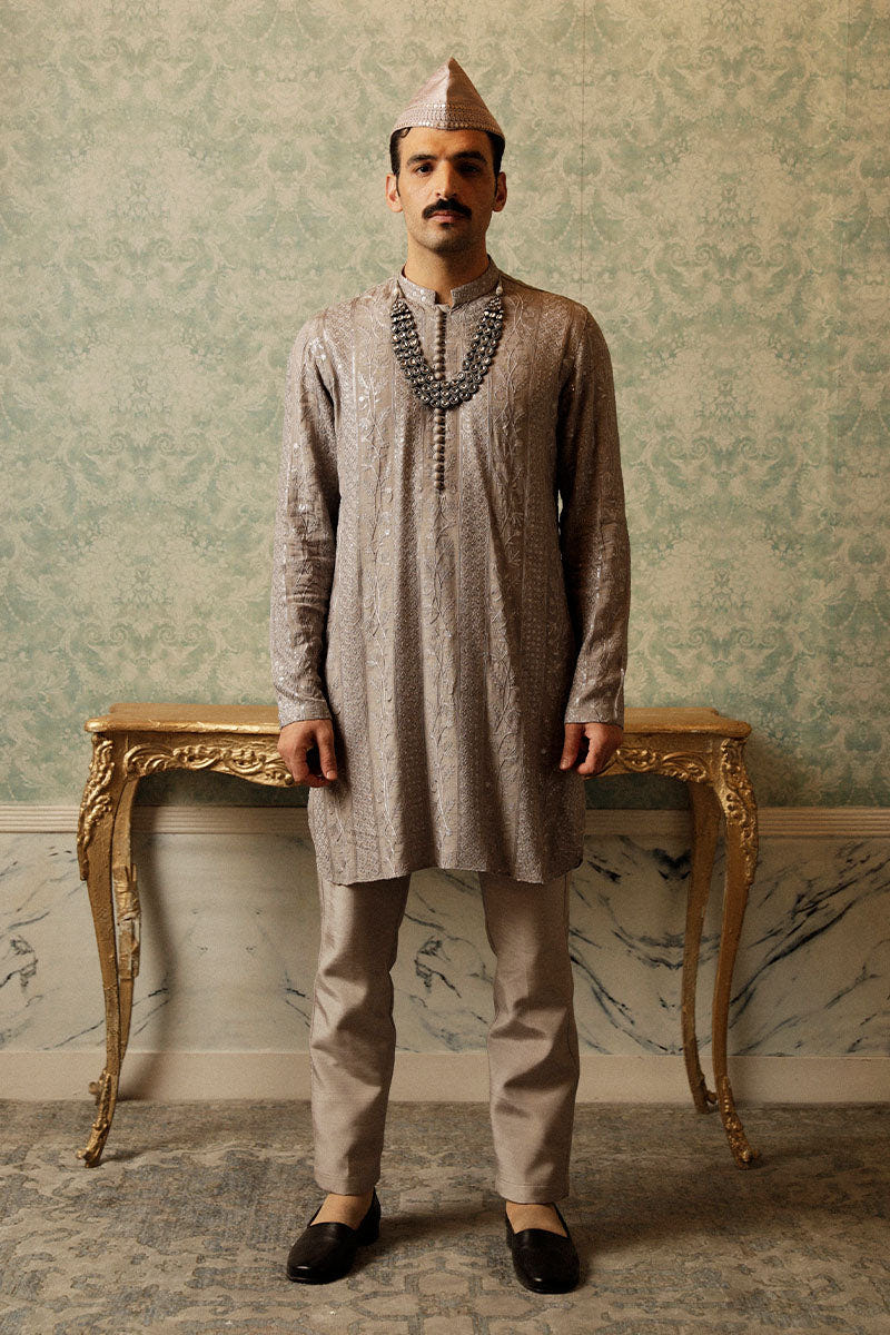 Republic By Omar Farooq | Luxury Rtw | "Cetin" Kurta Pajama -  Republic by Omar Farooq Luxury RTW - Original Designer Dress - House of Maryam