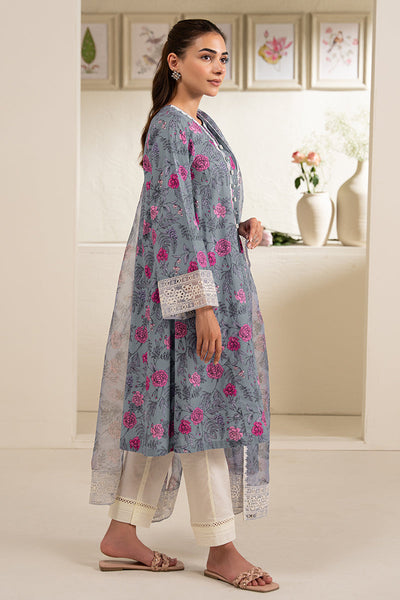 Cross Stitch | Exclusive Pret | Indigo Garden-2 PC (Shirt & Dupatta)