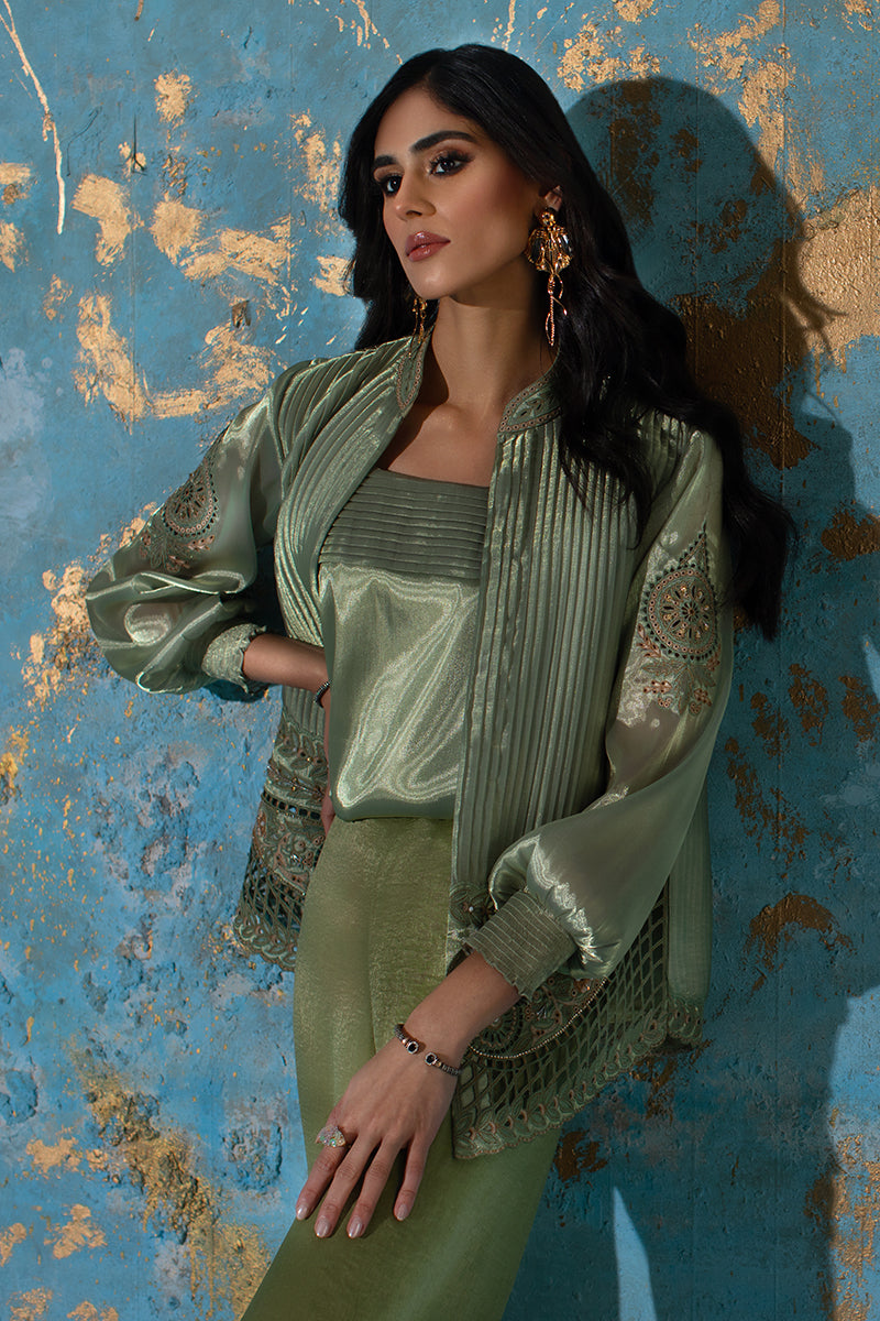 Wardha Saleem | Luxury Pret Fusion Wear | CHANTAL - JACKET SET (3 PC) -  Wardha Saleem Ladies Clothes - Original Designer Dress - House of Maryam