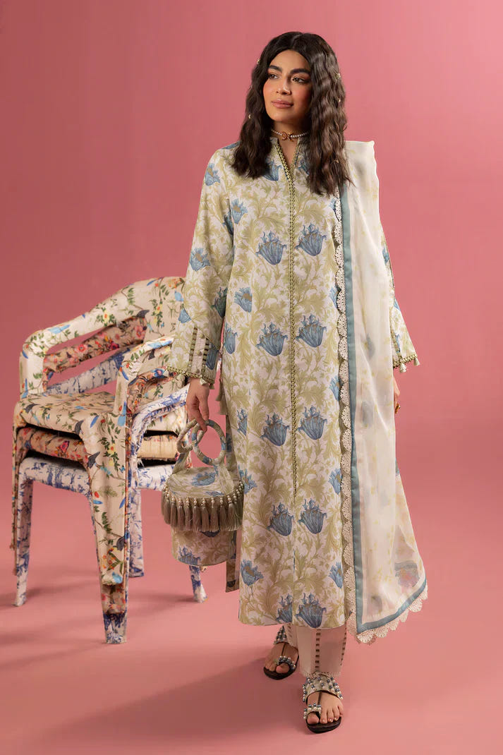 Alizeh | Sheen Lawn Prints 24 | Tesoro -  Alizeh Luxury - Original Designer Dress - House of Maryam