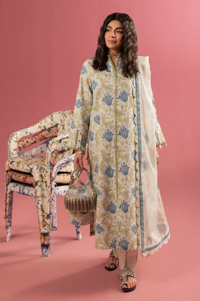 Alizeh | Sheen Lawn Prints 24 | Tesoro -  Alizeh Luxury - Original Designer Dress - House of Maryam