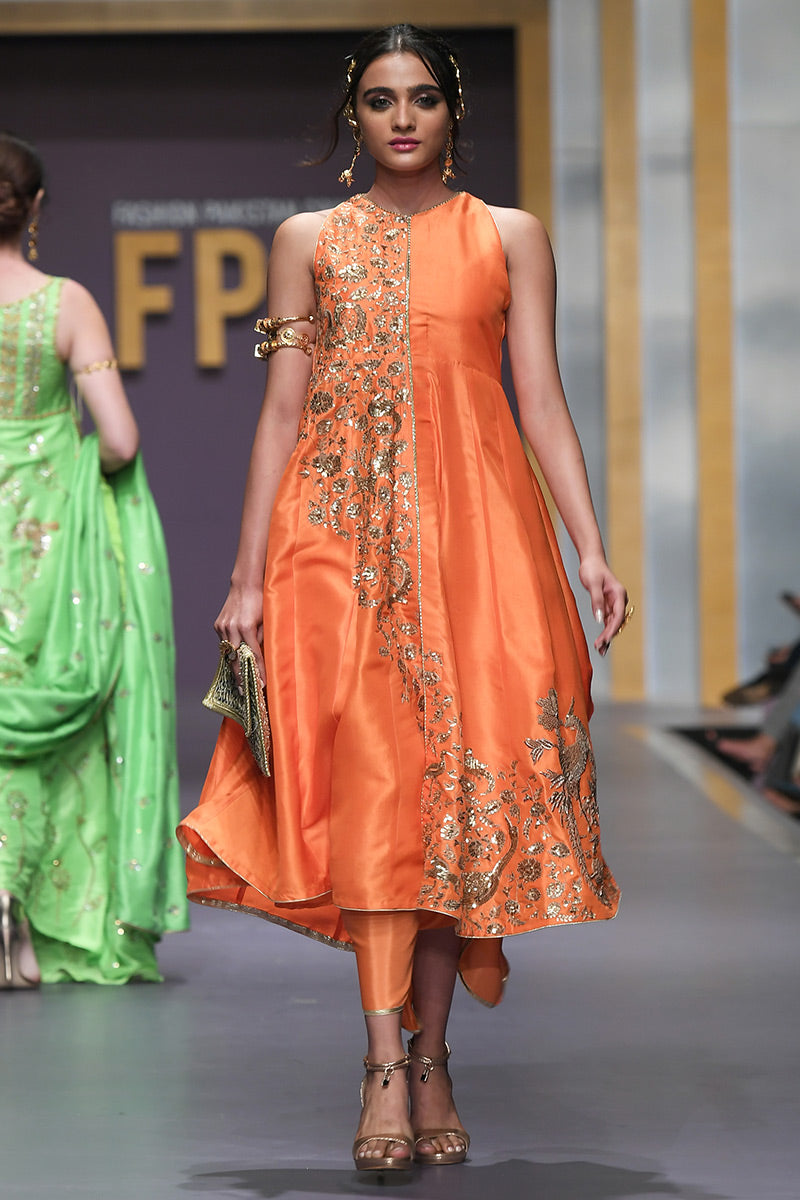 The Pink Tree Company | Wedding Wear | TANGERINE PHOENIX by Designer The Pink Tree Company - House of Maryam - Pakistani Designer Ethnic Wear in {{ shop.shopifyCountryName }}