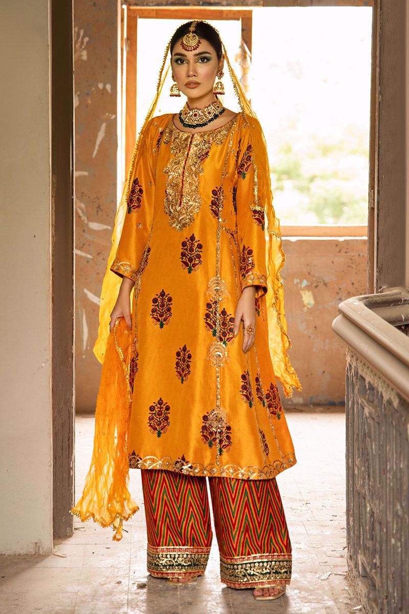 The Pink Tree Company | Wedding Wear | SAFFRON SYMPHONY by Designer The Pink Tree Company - House of Maryam - Pakistani Designer Ethnic Wear in {{ shop.shopifyCountryName }}