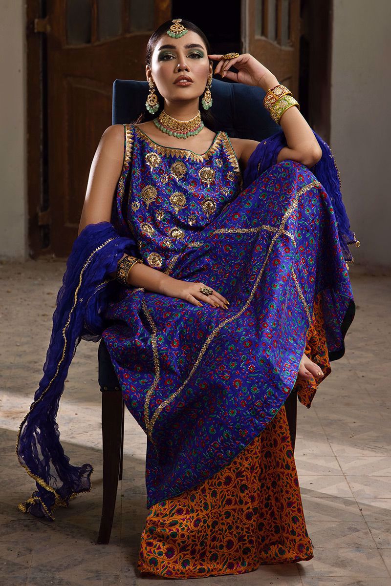 The Pink Tree Company | Wedding Wear | COBALT BLUE -  The Pink Tree Company Formal - Original Designer Dress - House of Maryam