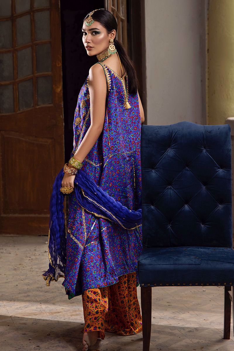 The Pink Tree Company | Wedding Wear | COBALT BLUE by Designer The Pink Tree Company - House of Maryam - Pakistani Designer Ethnic Wear in {{ shop.shopifyCountryName }}