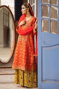 The Pink Tree Company | Wedding Wear | TANGERINE IN RED by Designer The Pink Tree Company - House of Maryam - Pakistani Designer Ethnic Wear in {{ shop.shopifyCountryName }}