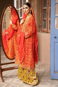 The Pink Tree Company | Wedding Wear | TANGERINE IN RED by Designer The Pink Tree Company - House of Maryam - Pakistani Designer Ethnic Wear in {{ shop.shopifyCountryName }}