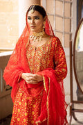 The Pink Tree Company | Wedding Wear | TANGERINE IN RED by Designer The Pink Tree Company - House of Maryam - Pakistani Designer Ethnic Wear in {{ shop.shopifyCountryName }}