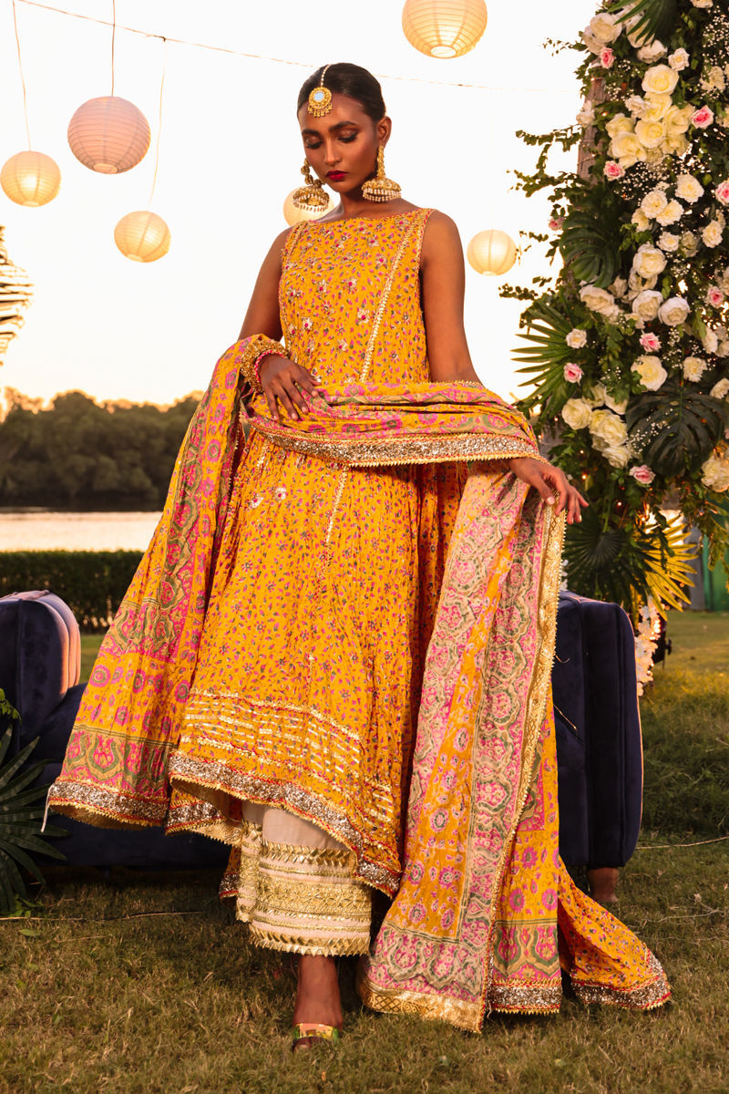 The Pink Tree Company | Wedding Wear | SAFFRON GARDEN by Designer The Pink Tree Company - House of Maryam - Pakistani Designer Ethnic Wear in {{ shop.shopifyCountryName }}