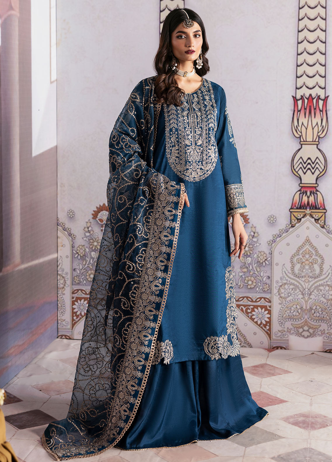 Sahane | There She Glows  | TSG-04 Azure - There She Glows -  Sahane Ladies Clothes - Original Designer Dress - House of Maryam