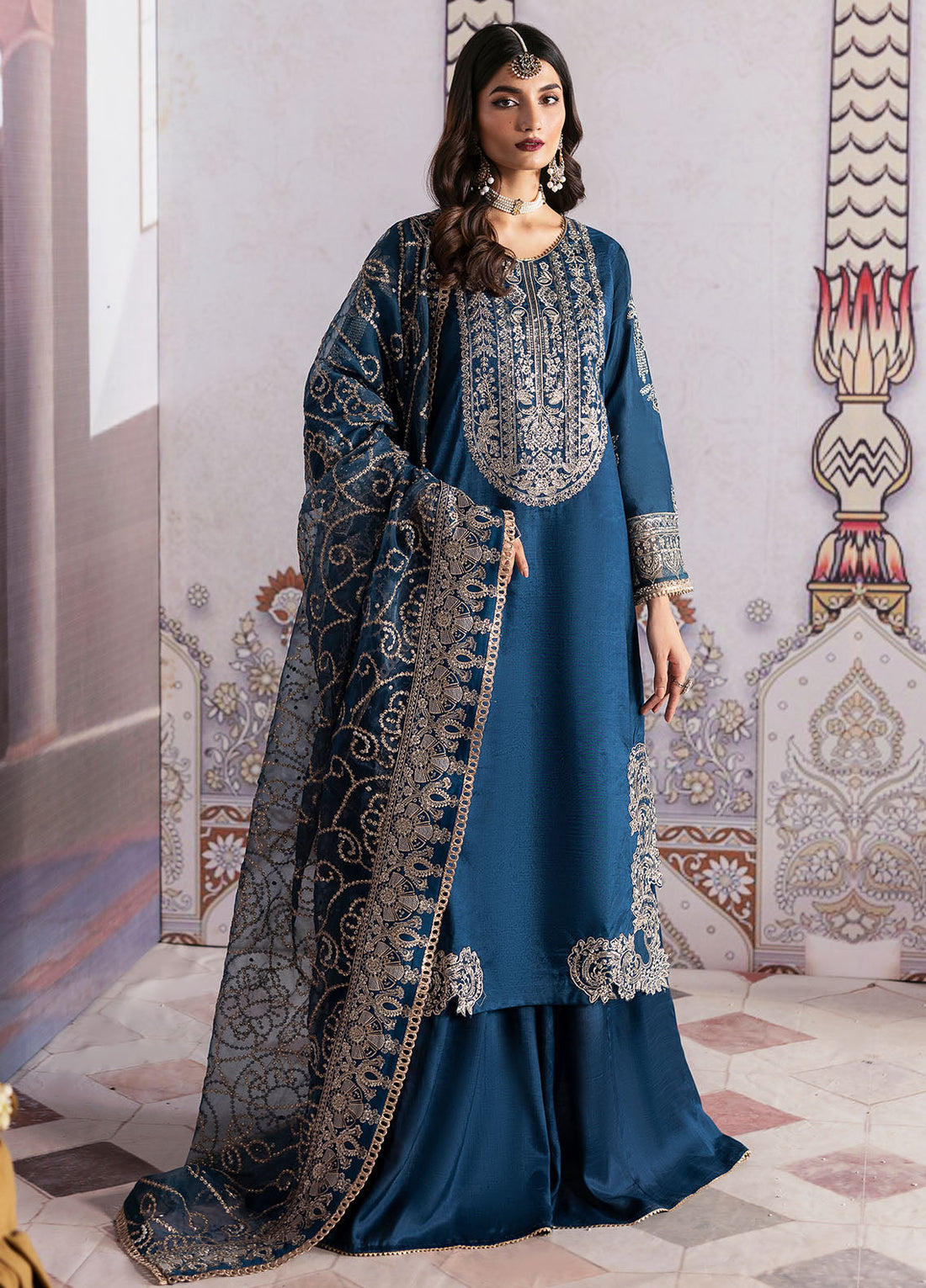 Sahane | There She Glows  | TSG-04 Azure - There She Glows -  Sahane Ladies Clothes -  House of Maryam