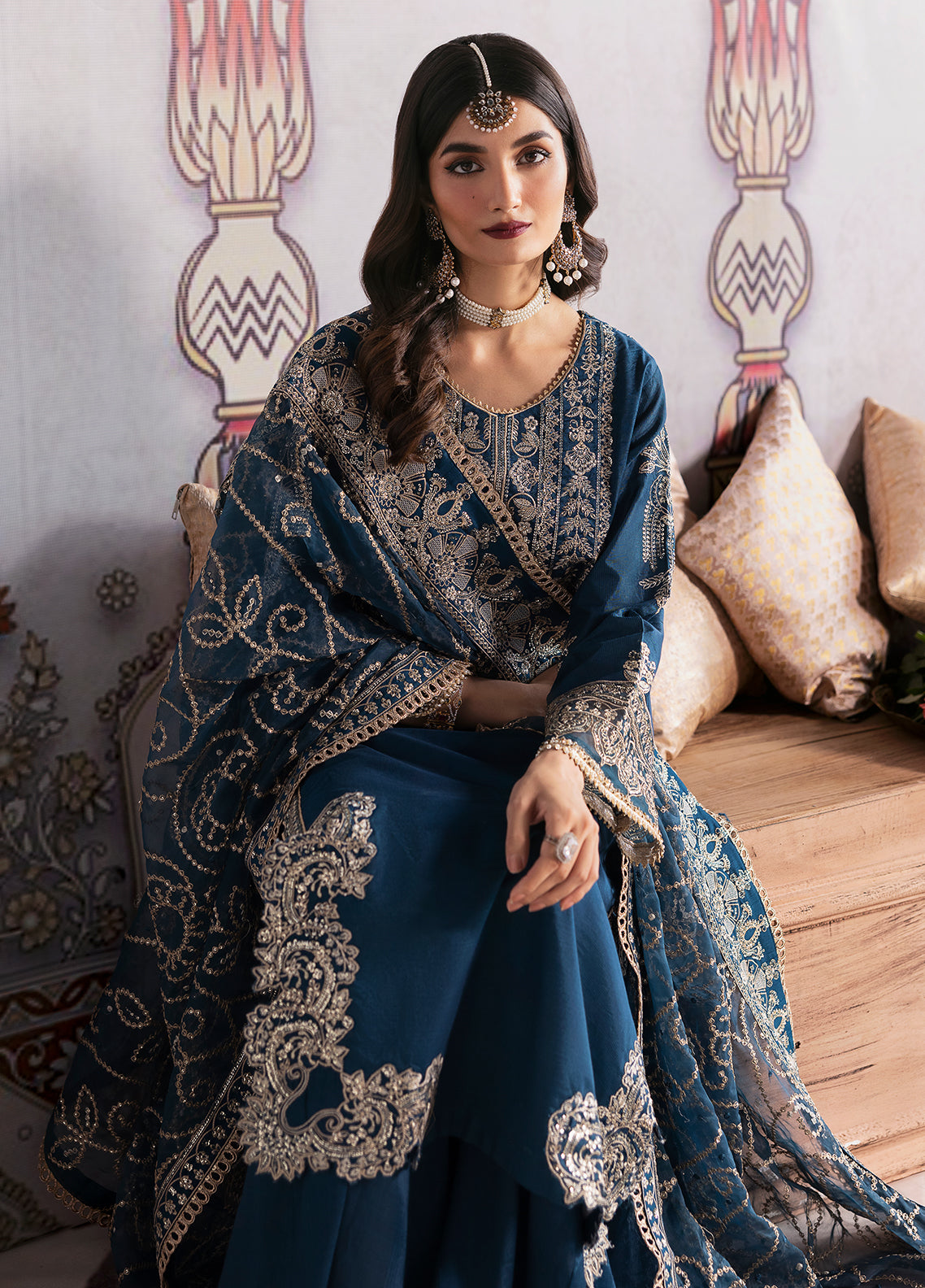Sahane | There She Glows  | TSG-04 Azure - There She Glows -  Sahane Ladies Clothes - Original Designer Dress - House of Maryam