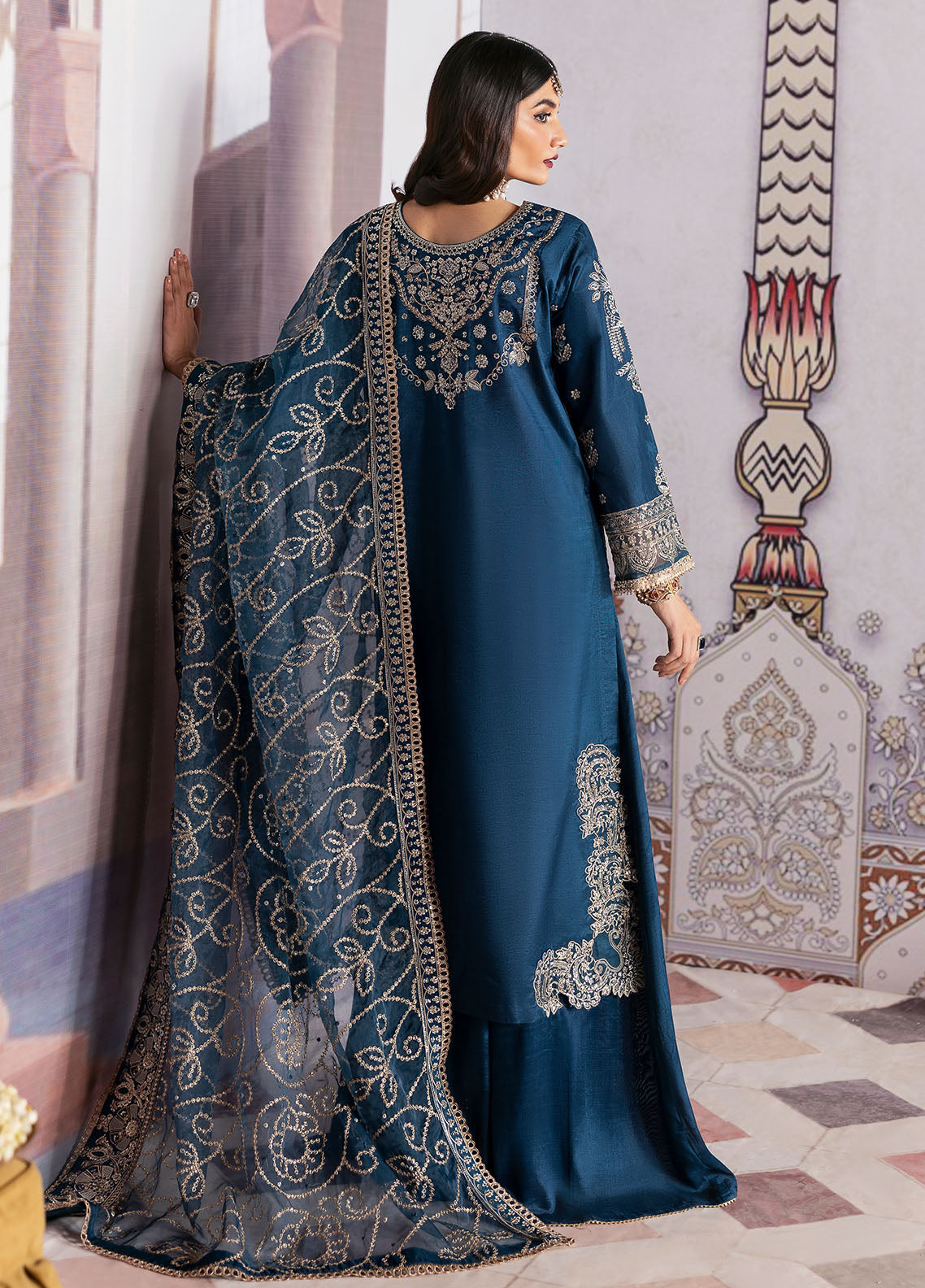 Sahane | There She Glows  | TSG-04 Azure - There She Glows -  Sahane Ladies Clothes - Original Designer Dress - House of Maryam