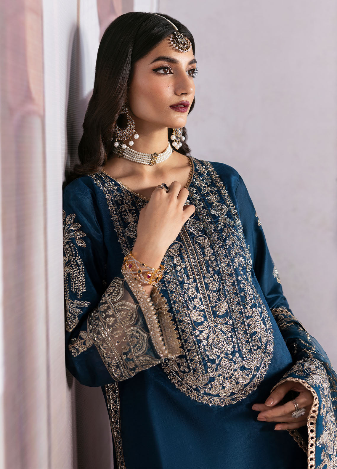 Sahane | There She Glows  | TSG-04 Azure - There She Glows -  Sahane Ladies Clothes - Original Designer Dress - House of Maryam