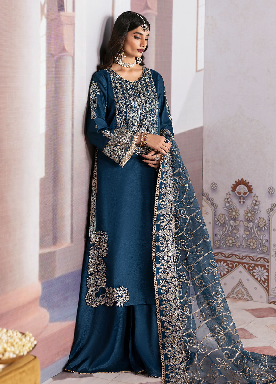 Sahane | There She Glows  | TSG-04 Azure - There She Glows -  Sahane Ladies Clothes - Original Designer Dress - House of Maryam