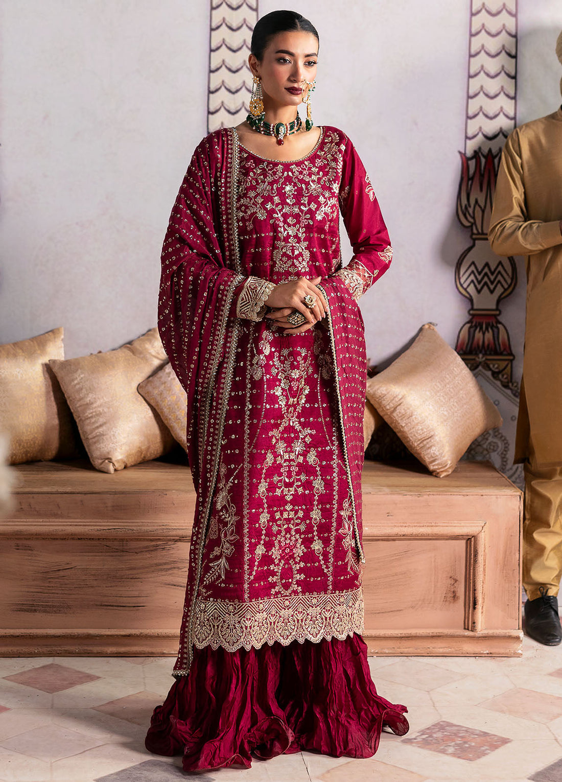 Sahane | There She Glows  | TSG-07 Merlot -  Sahane Ladies Clothes -  House of Maryam