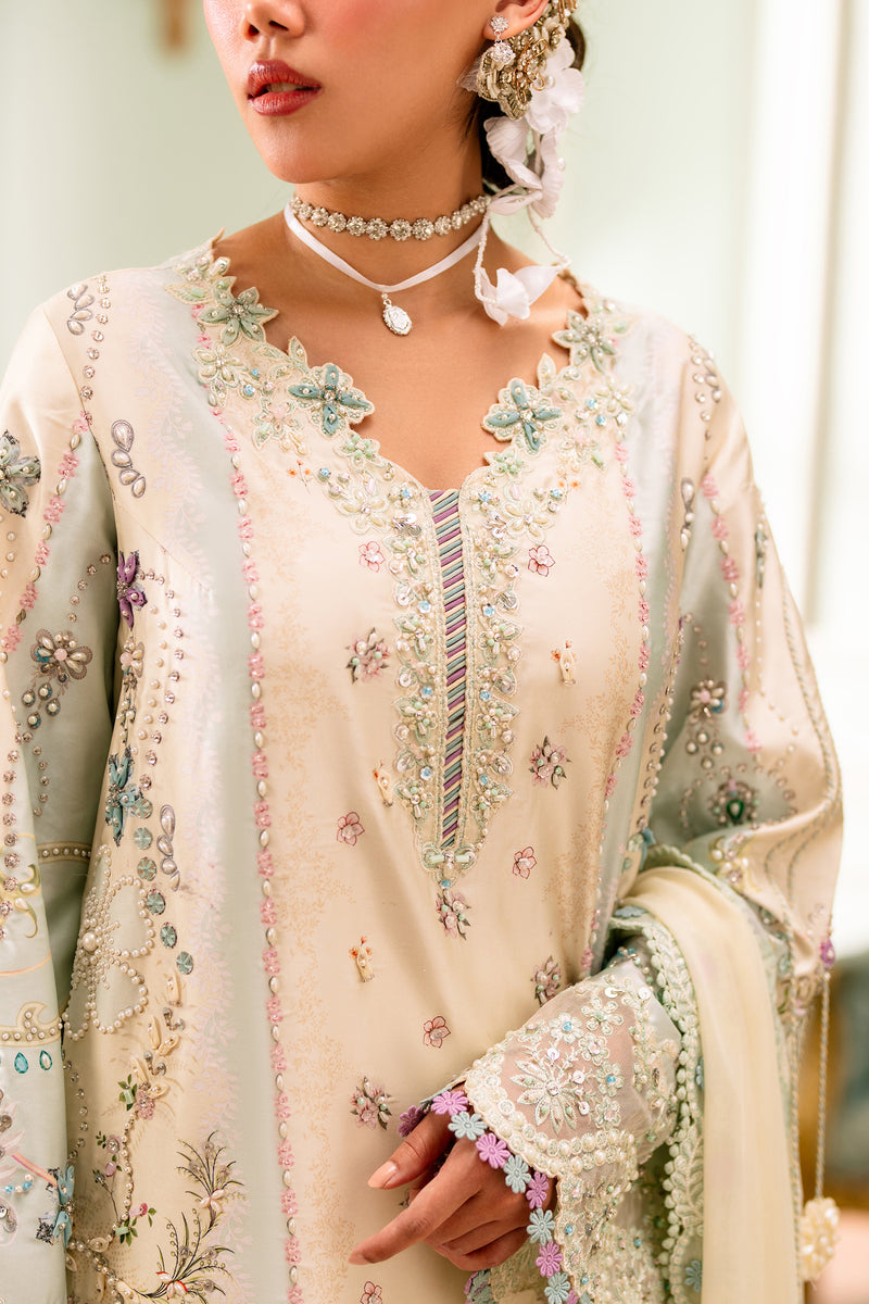 Qalamkar | Luxe Silk 26 | QSL-01 AZURE, image 3