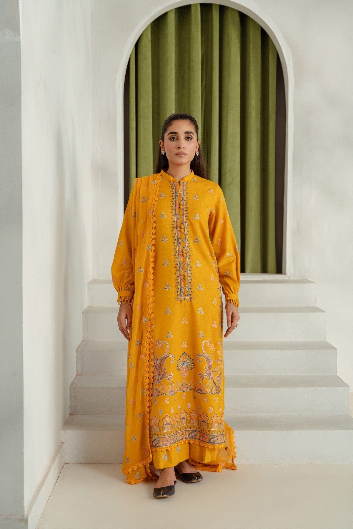 Taana Baana | Manzil Winter |  S3395A -  Taana Baana Ladies Clothes - Original Designer Dress - House of Maryam