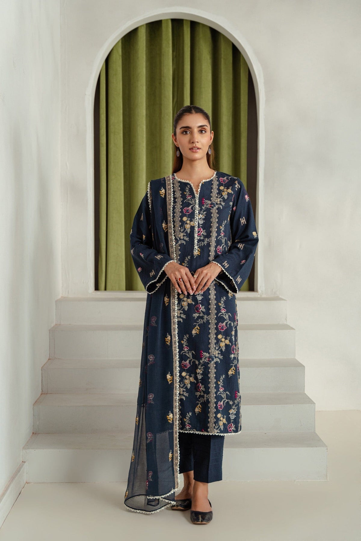Taana Baana | Manzil Winter |  M3404B -  Taana Baana Ladies Clothes - Original Designer Dress - House of Maryam