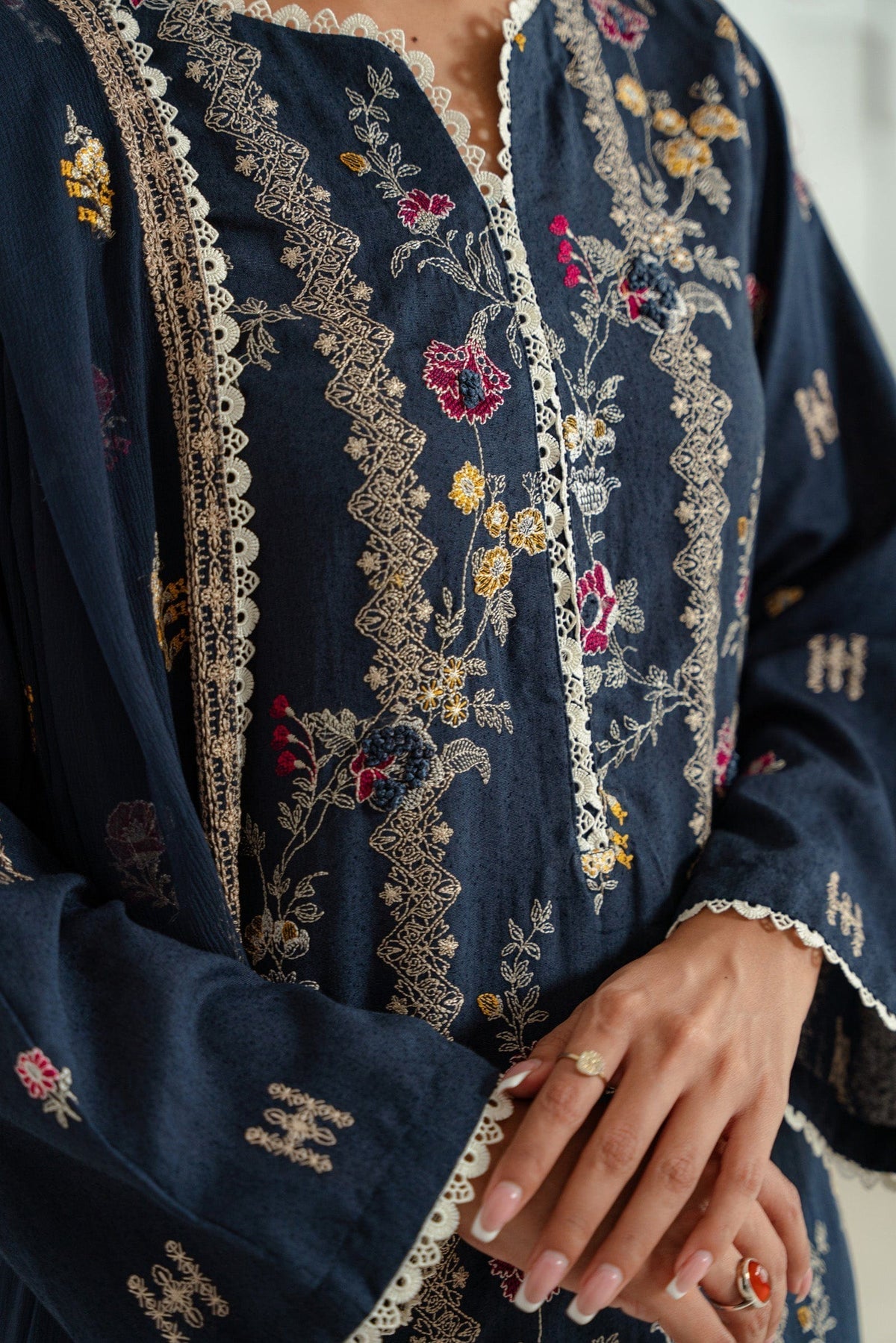 Taana Baana | Manzil Winter |  M3404B -  Taana Baana Ladies Clothes -  House of Maryam