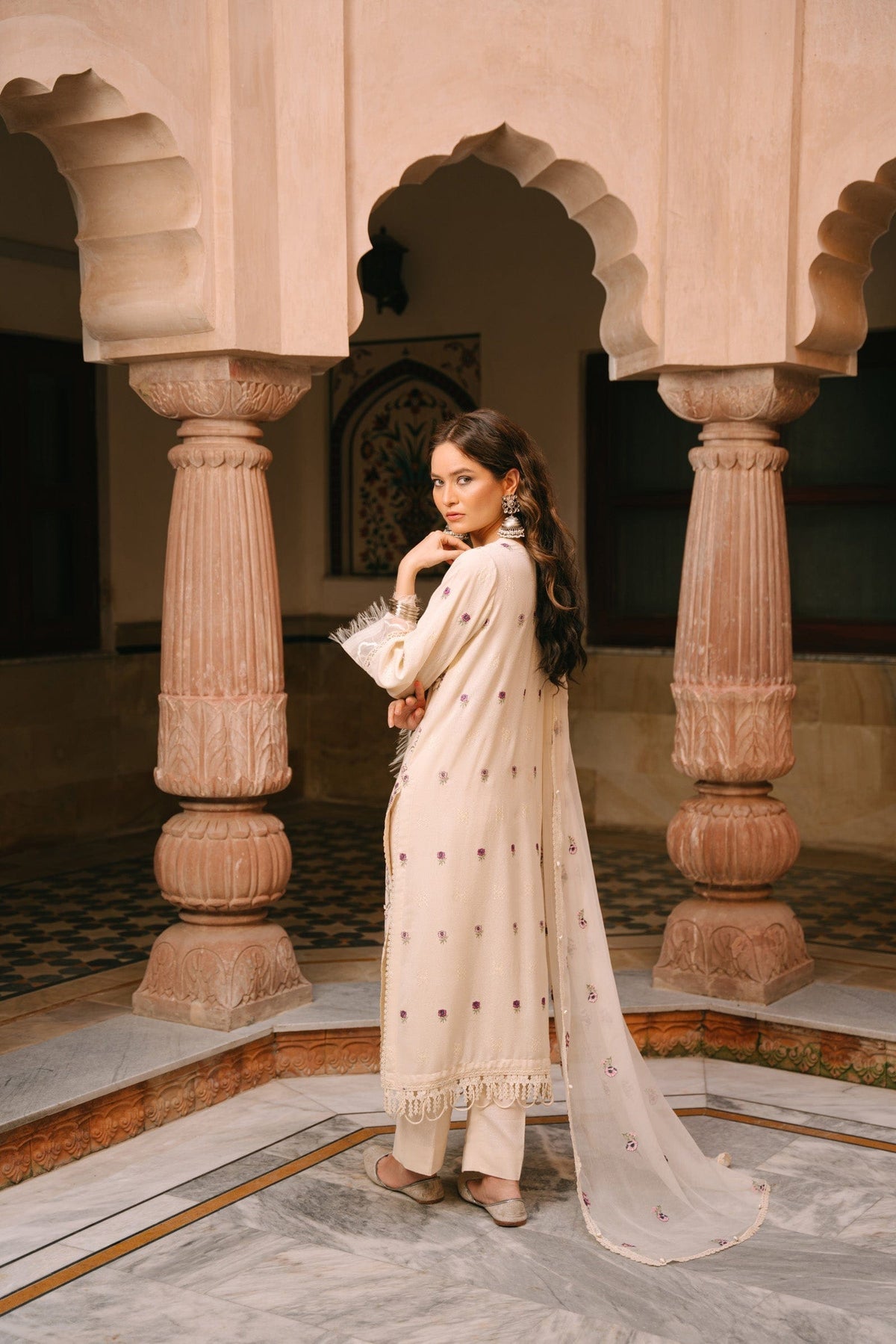 Taana Baana | Manzil Winter |  M3404A -  Taana Baana Ladies Clothes - Original Designer Dress - House of Maryam