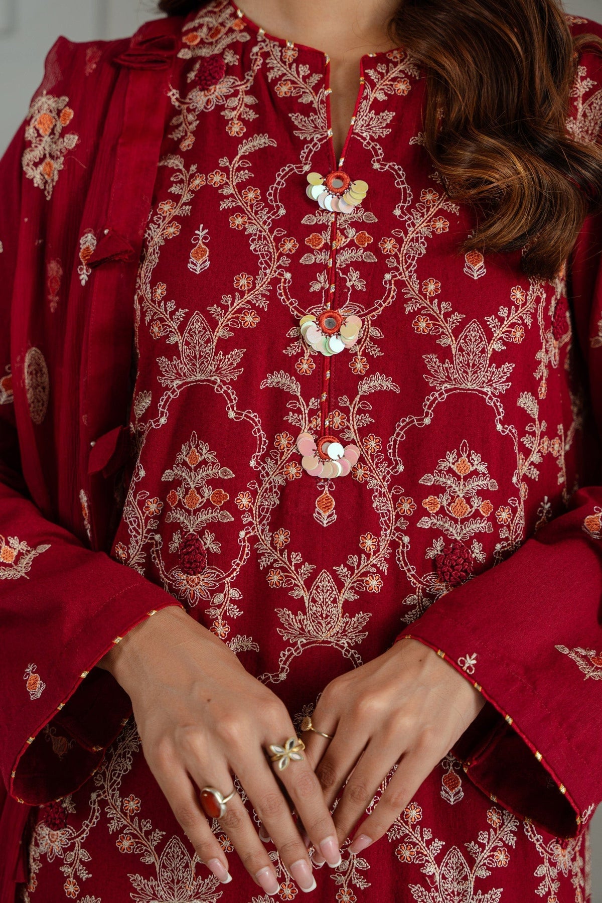 Taana Baana | Manzil Winter |  M3406A -  Taana Baana Ladies Clothes - Original Designer Dress - House of Maryam