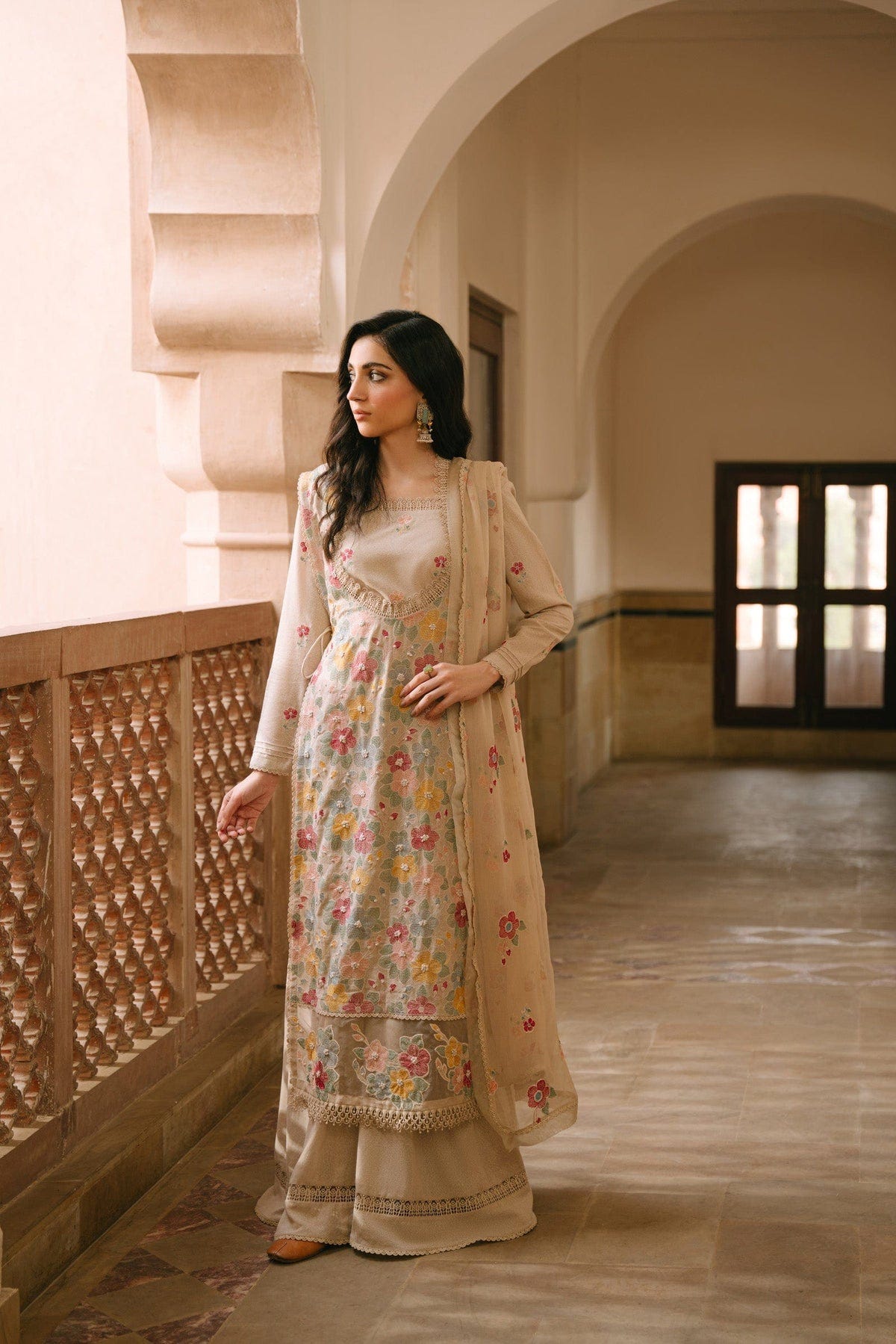 Taana Baana | Manzil Winter |  M3407A -  Taana Baana Ladies Clothes - Original Designer Dress - House of Maryam