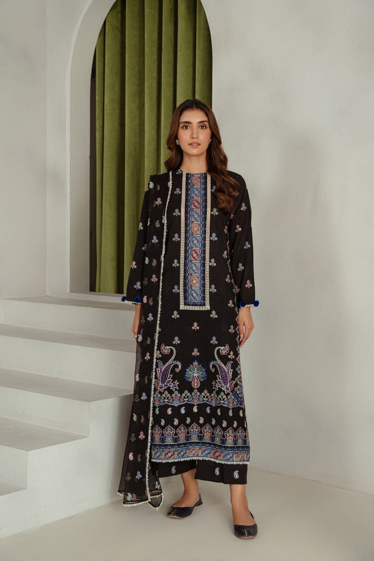 Taana Baana | Manzil Winter |  S3395B -  Taana Baana Ladies Clothes - Original Designer Dress - House of Maryam