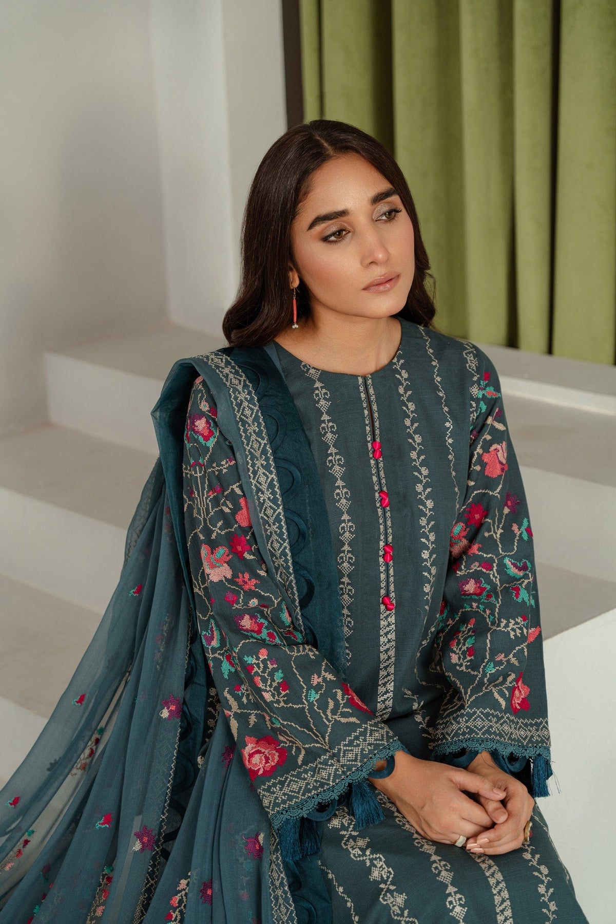 Taana Baana | Manzil Winter |  C3410B -  Taana Baana Ladies Clothes - Original Designer Dress - House of Maryam