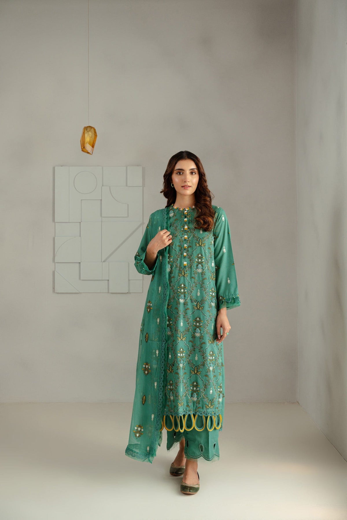 Taana Baana | Manzil Winter |  M3406B -  Taana Baana Ladies Clothes - Original Designer Dress - House of Maryam