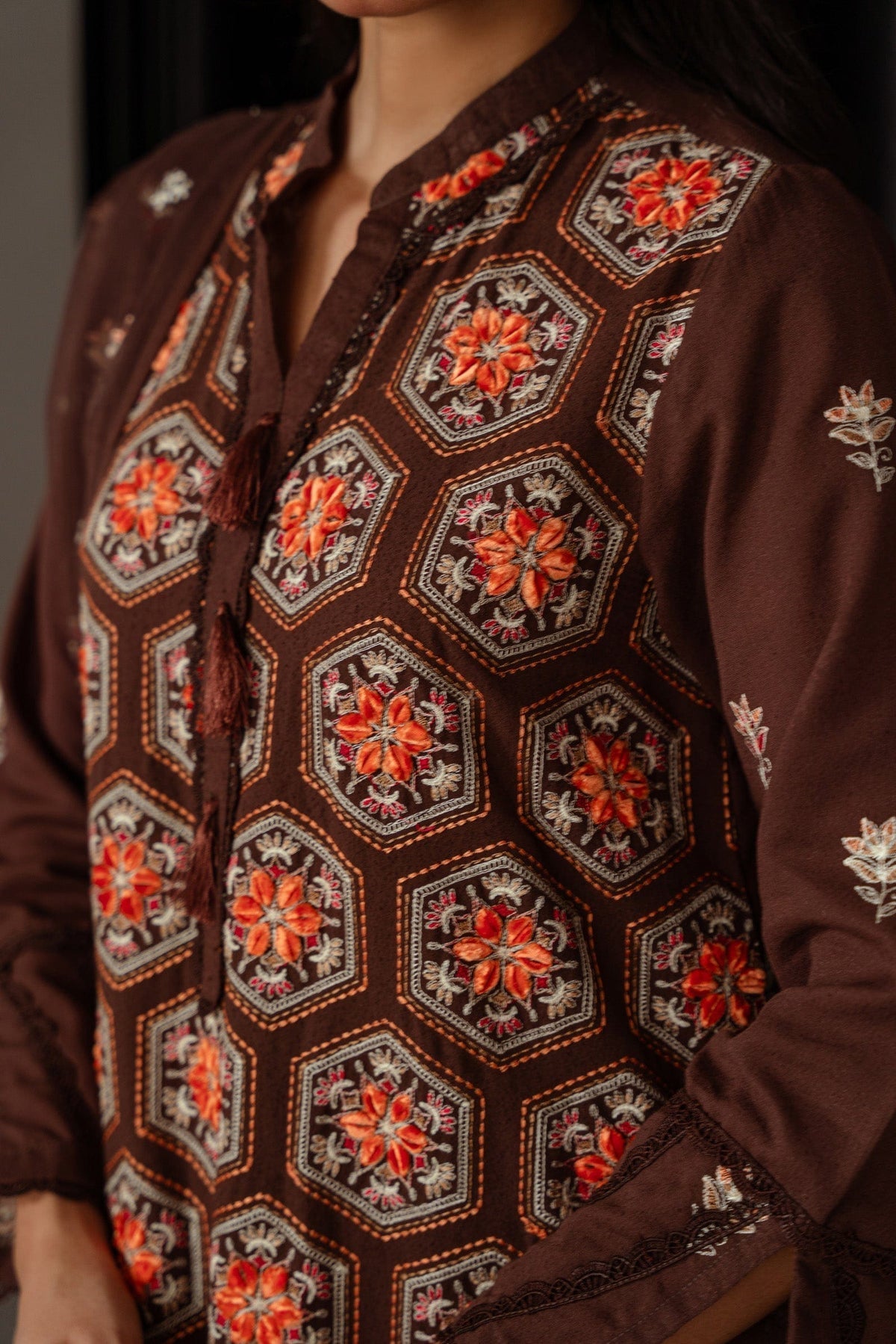 Taana Baana | Manzil Winter |  M3403B -  Taana Baana Ladies Clothes -  House of Maryam