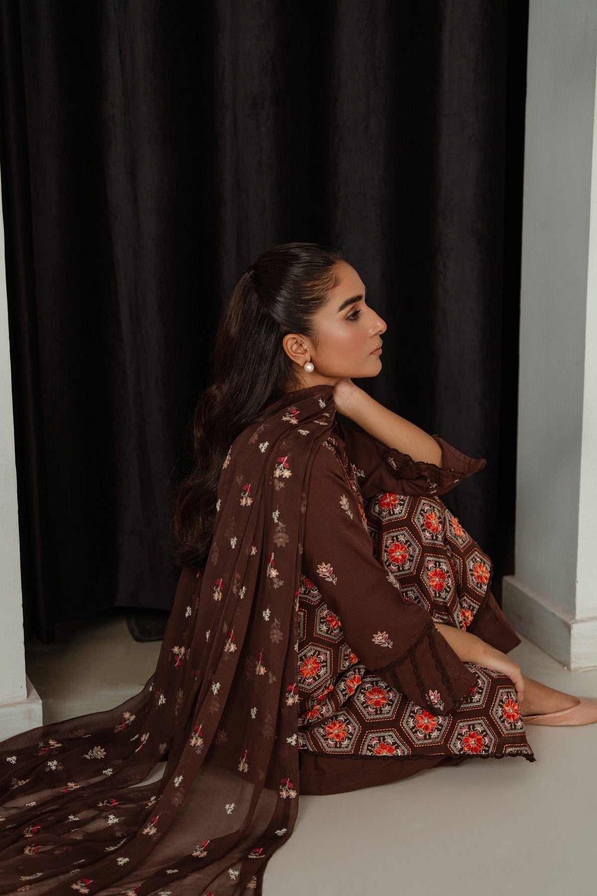 Taana Baana | Manzil Winter |  M3403B -  Taana Baana Ladies Clothes -  House of Maryam
