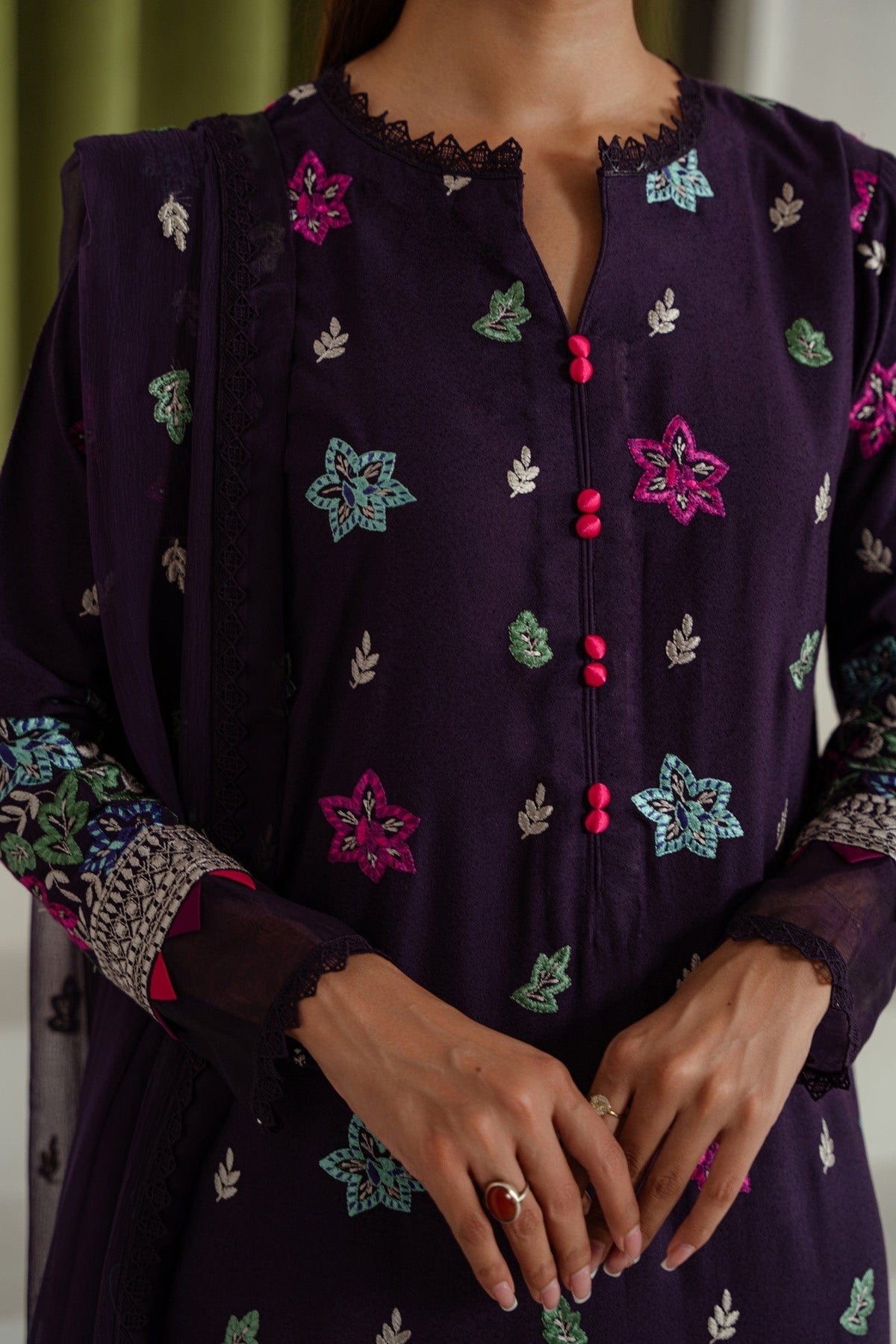 Taana Baana | Manzil Winter |  C3408B -  Taana Baana Ladies Clothes - Original Designer Dress - House of Maryam