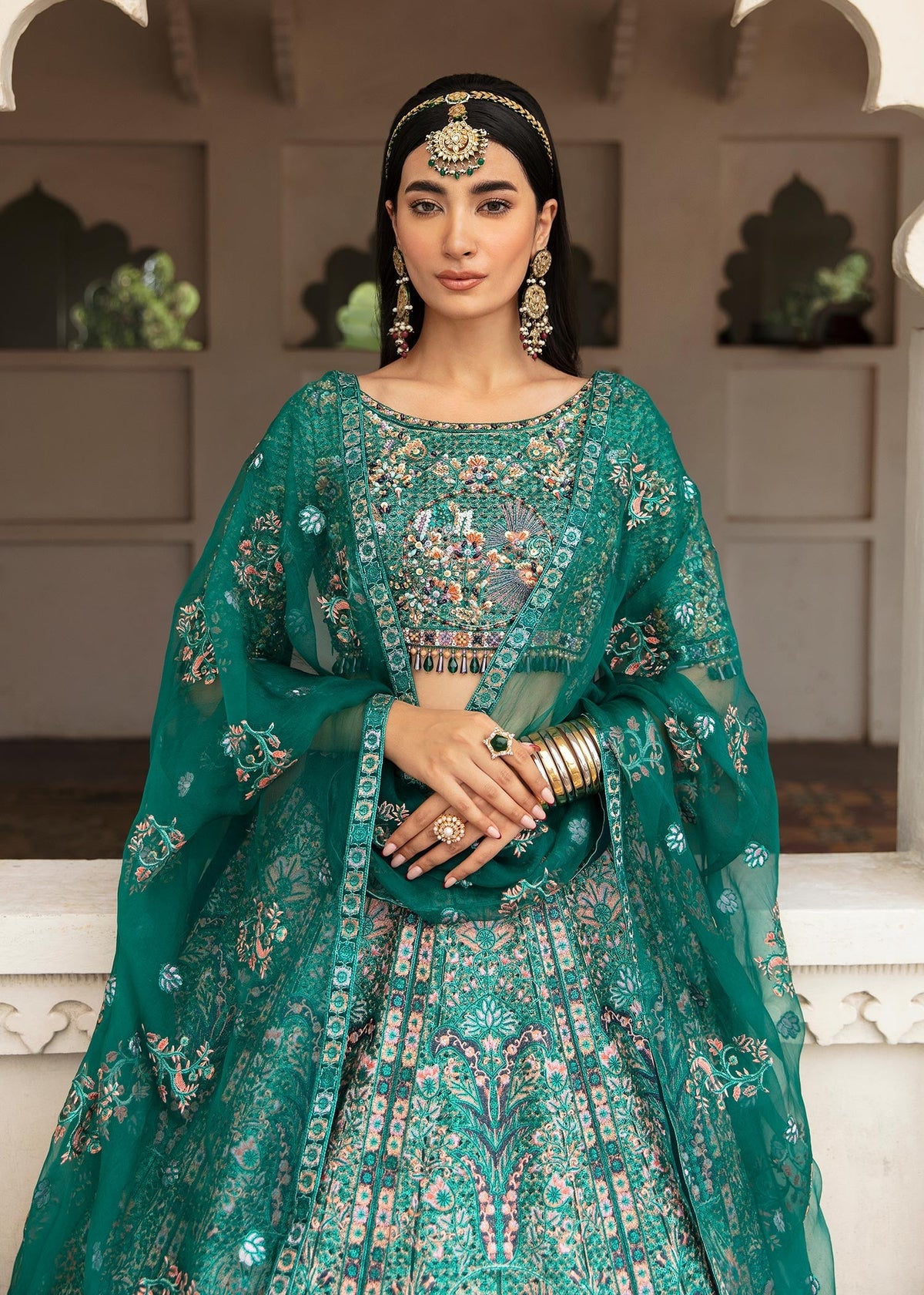 Waqas Shah | Taj Mahal | MEHAR BANO -  Waqas Shah Bridal - Original Designer Dress - House of Maryam