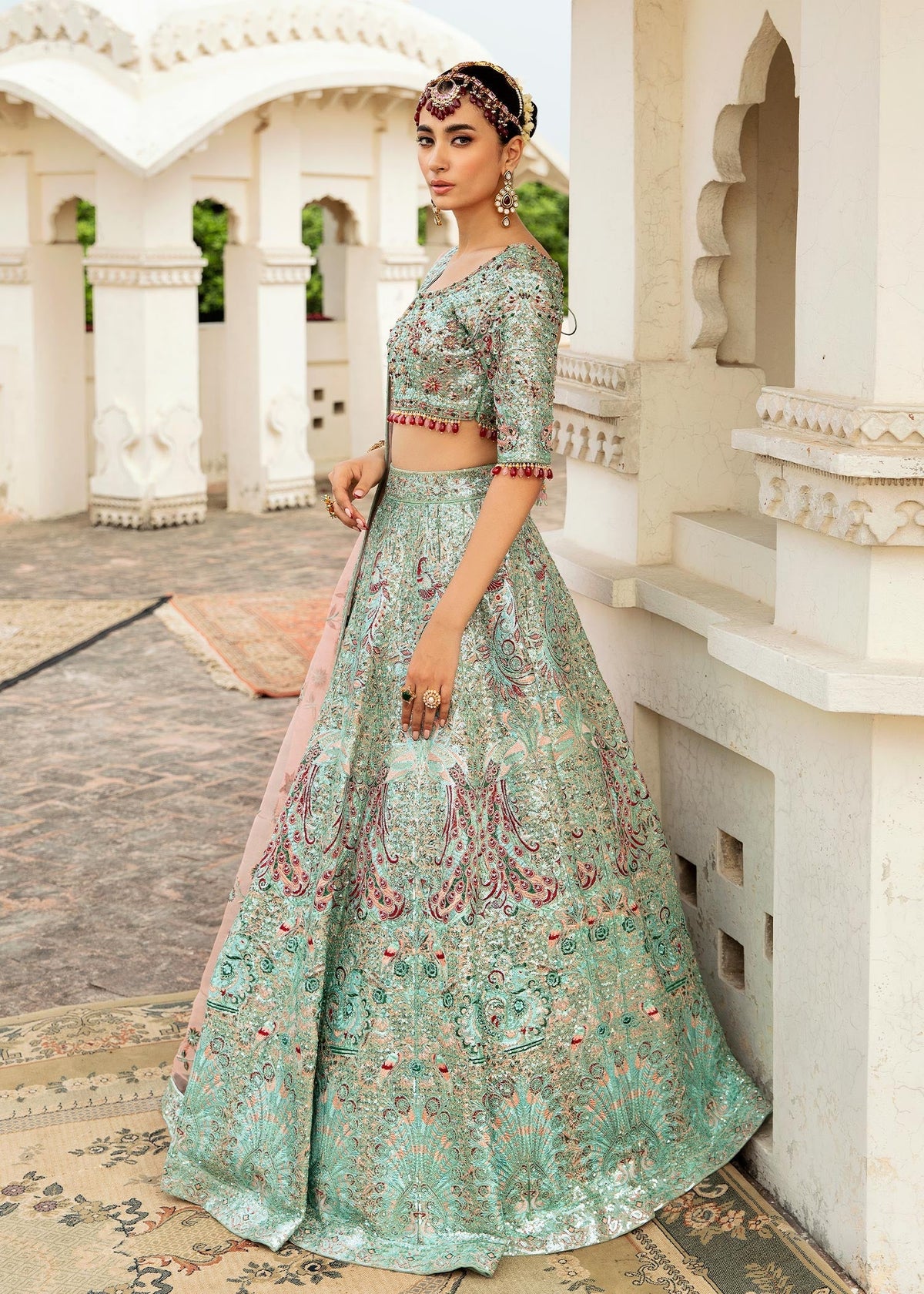Waqas Shah | Taj Mahal | MAH BANO -  Waqas Shah Bridal - Original Designer Dress - House of Maryam
