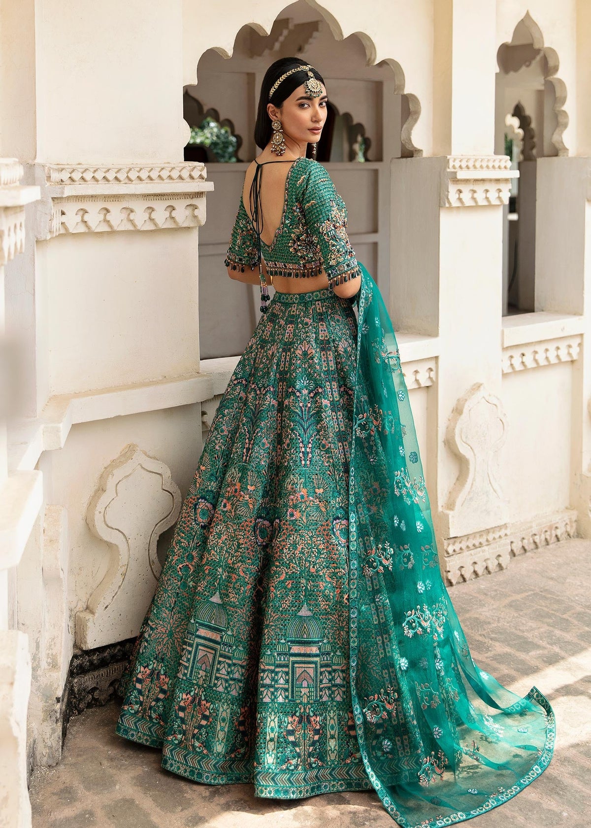 Waqas Shah | Taj Mahal | MEHAR BANO -  Waqas Shah Bridal - Original Designer Dress - House of Maryam