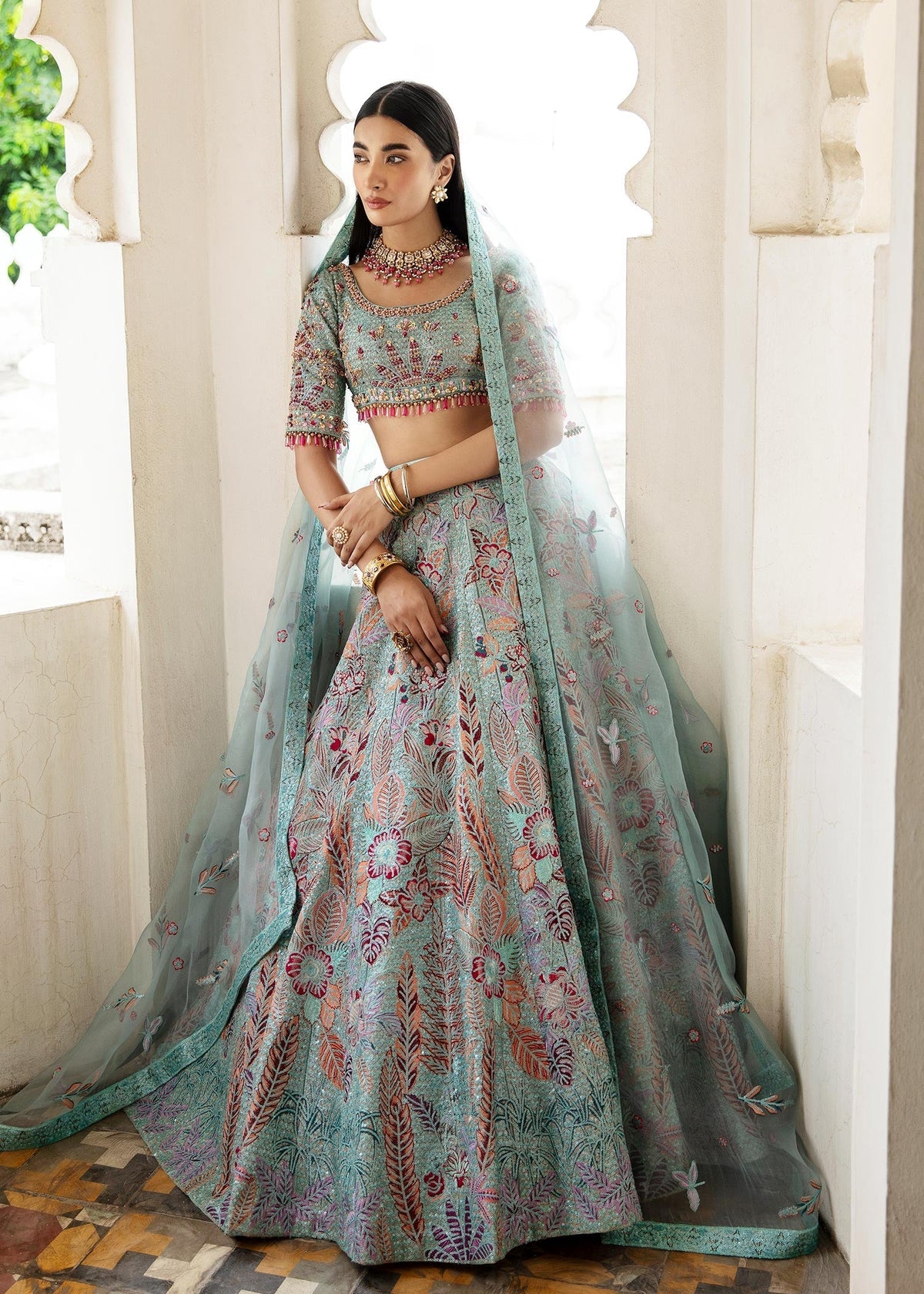 Waqas Shah | Taj Mahal | FIROZA BANO -  Waqas Shah Formal - Original Designer Dress - House of Maryam