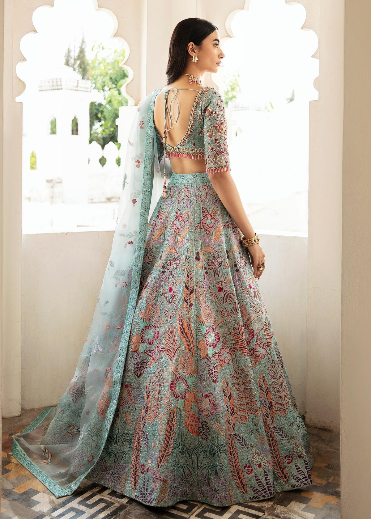 Waqas Shah | Taj Mahal | FIROZA BANO -  Waqas Shah Formal - Original Designer Dress - House of Maryam