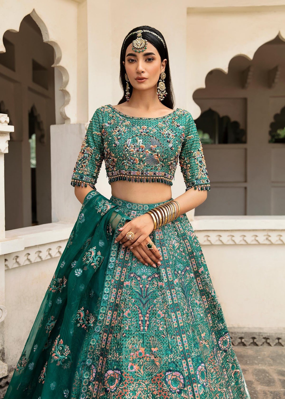 Waqas Shah | Taj Mahal | MEHAR BANO -  Waqas Shah Bridal - Original Designer Dress - House of Maryam