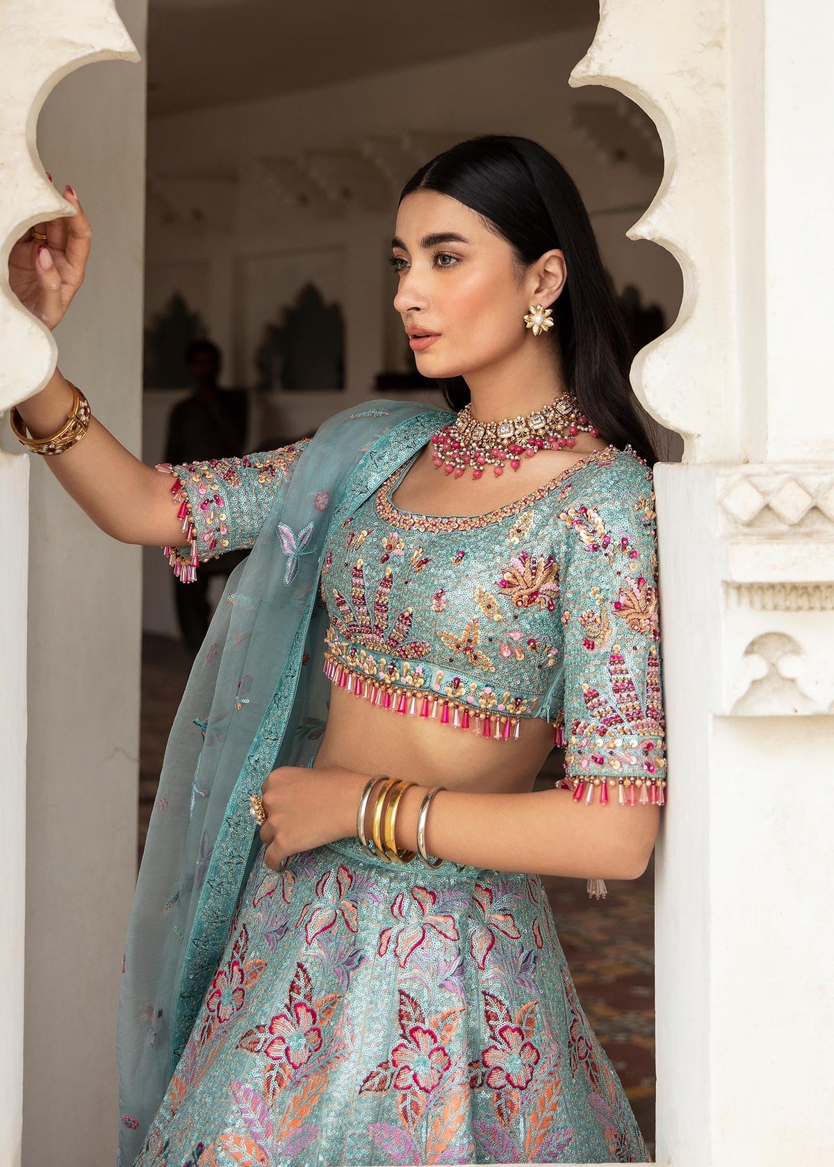 Waqas Shah | Taj Mahal | FIROZA BANO -  Waqas Shah Formal - Original Designer Dress - House of Maryam