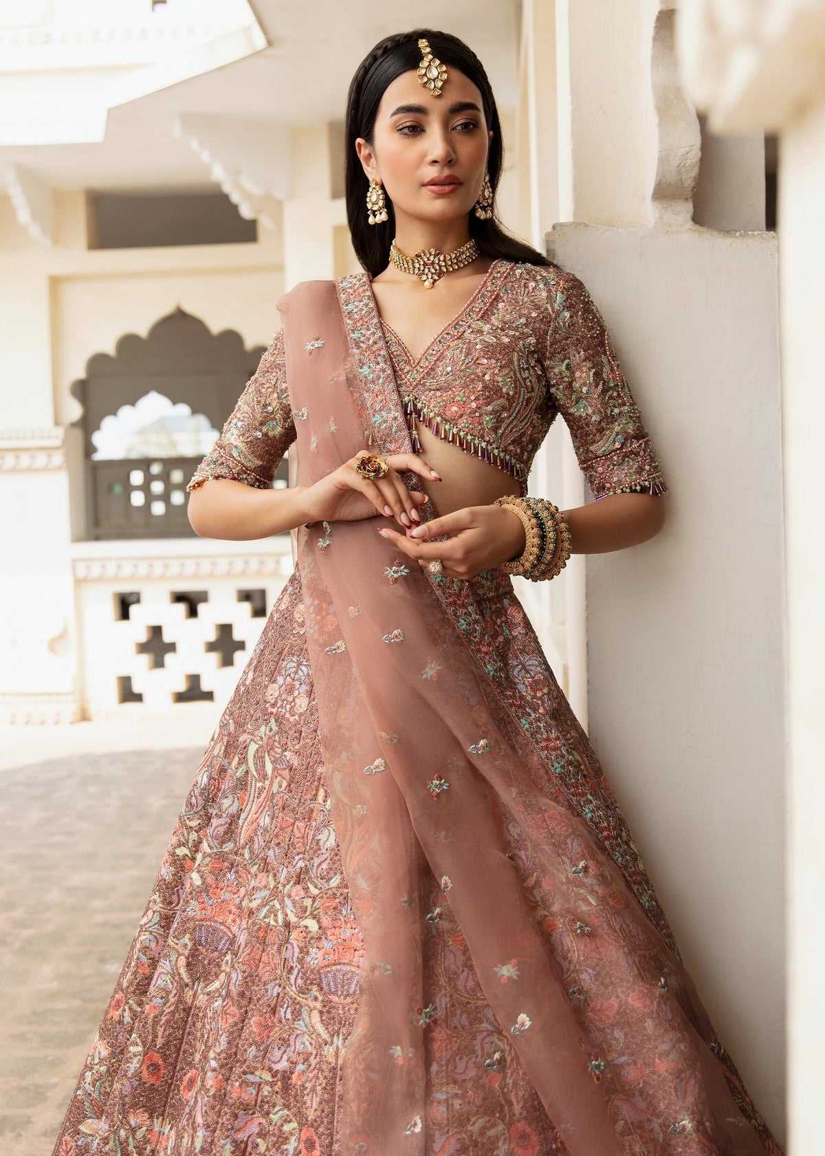 Waqas Shah | Taj Mahal | NAZ BANO -  Waqas Shah Formal - Original Designer Dress - House of Maryam